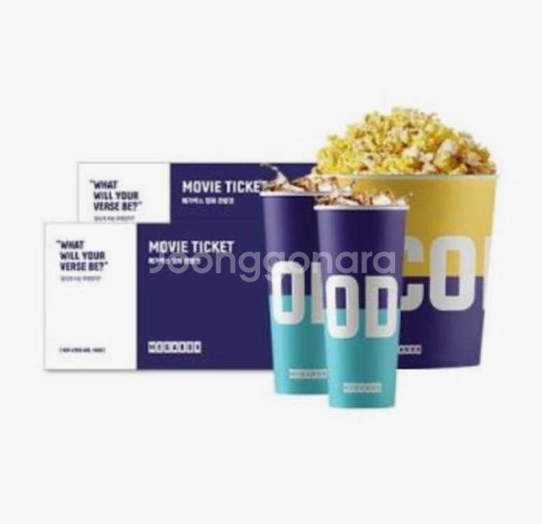 메가박스 2인패키지(러브콤보) 영화예매권 팝니다!!--0