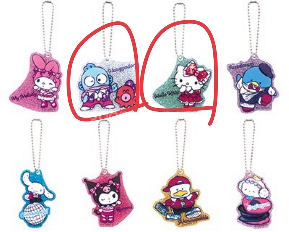 산리오 해피쿠지 디스코 키링 - 헬로키티, 한교동--1