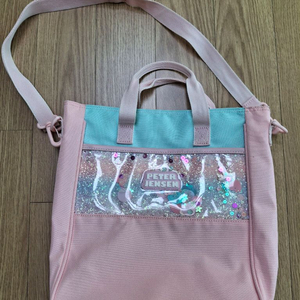 피터젠슨 핑크 크로스백 여아 가방 학원가방 실내화가방