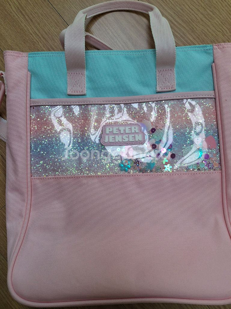 피터젠슨 핑크 크로스백 여아 가방 학원가방 실내화가방--1