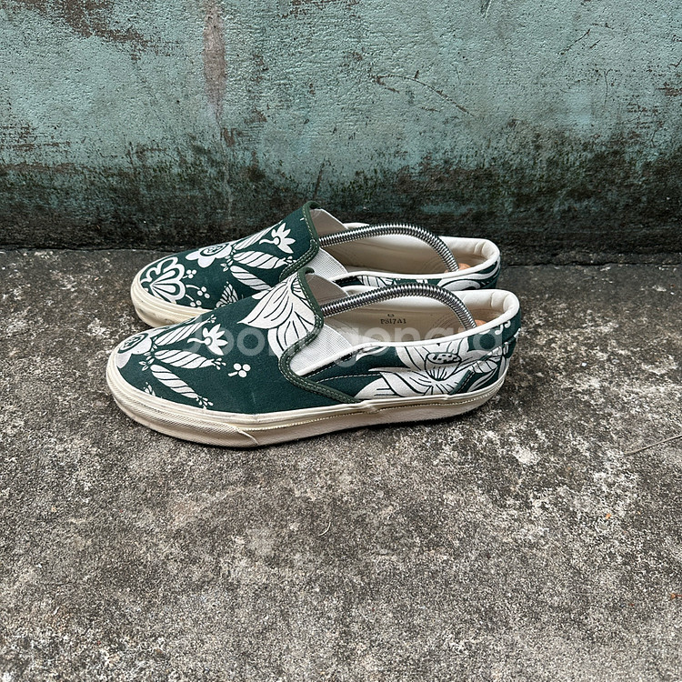 니들스 플라워 패턴 슬립온 그린 8 사이즈--2