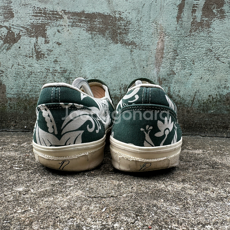 니들스 플라워 패턴 슬립온 그린 8 사이즈--3