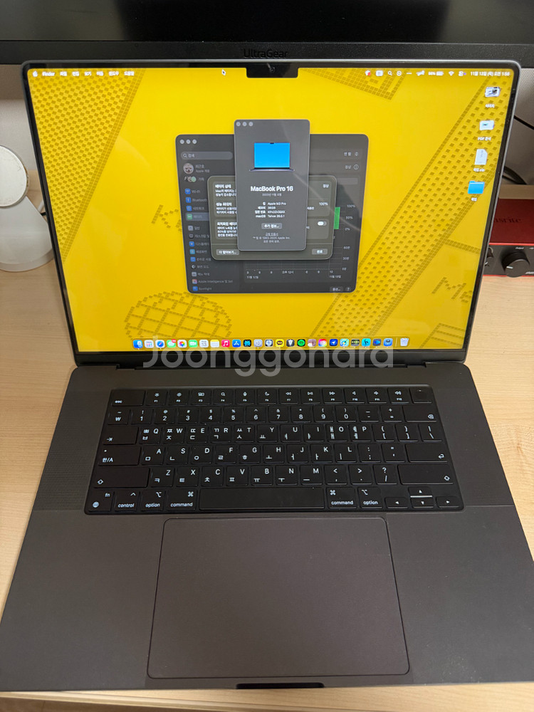 맥북 프로 16 M3 pro 512GB, 36GB 팝니다--7