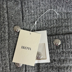 브론 스팽글 가디건