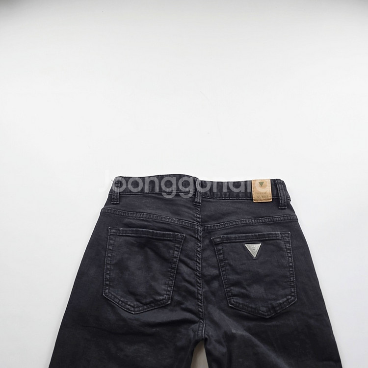 게스 청바지 흑청 스판 데님 사이즈28 R2981--1