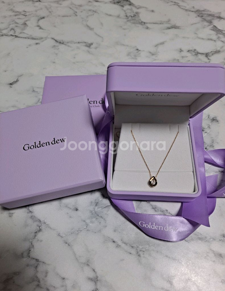 골든듀 듀얼사인3 페어 목걸이--0