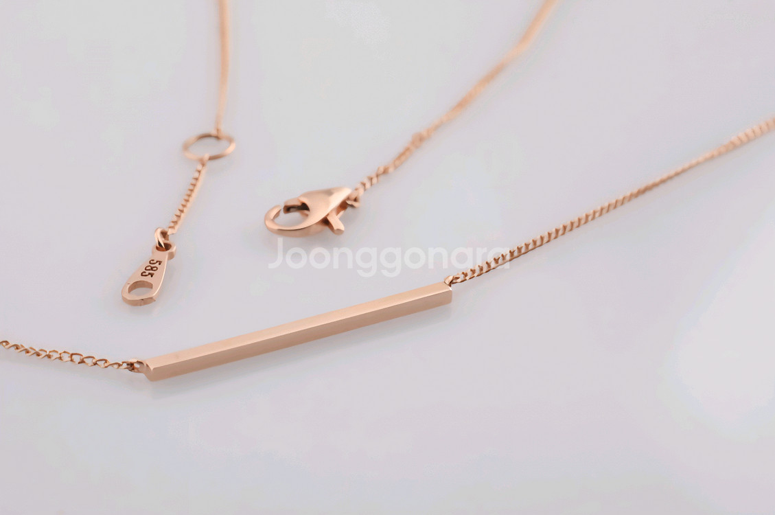 14k 스틱목걸이--0