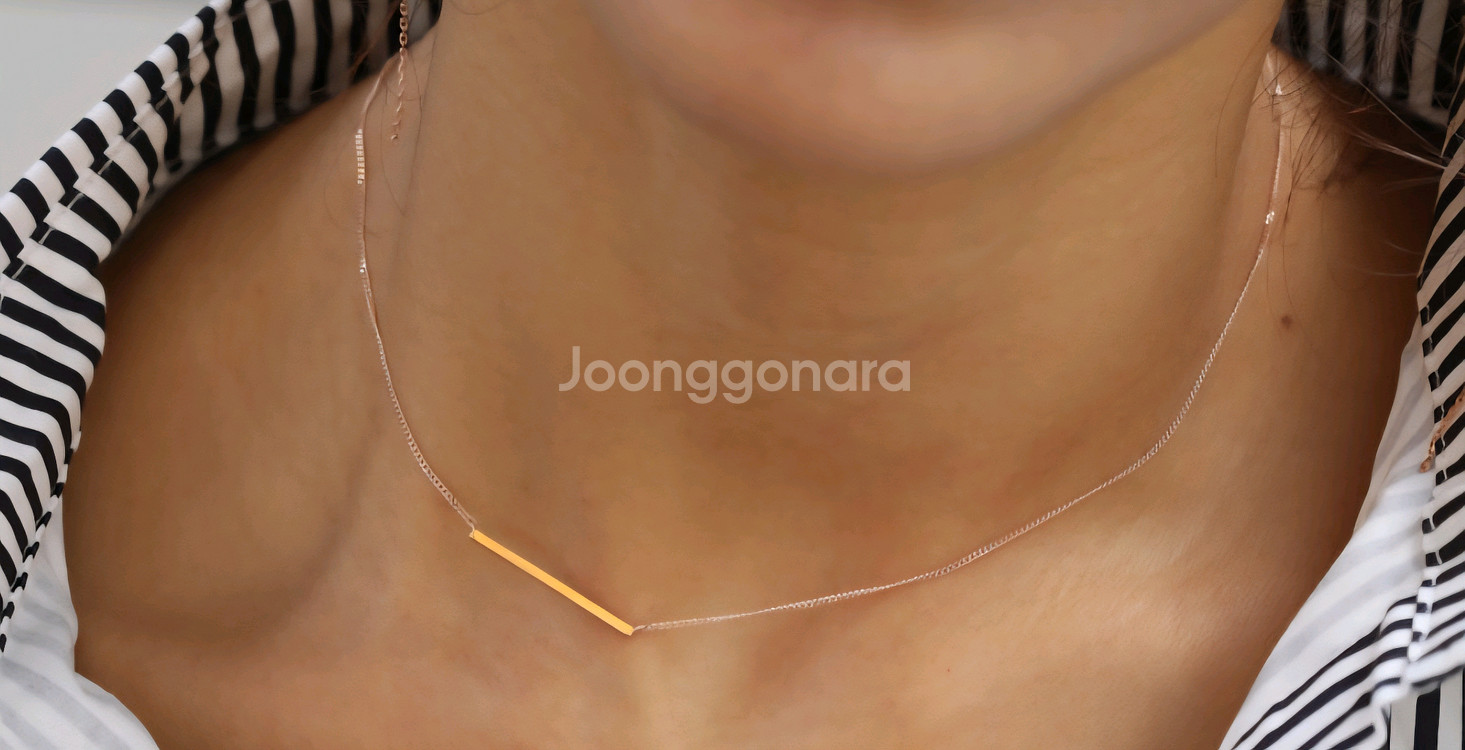 14k 스틱목걸이--1