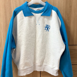 프렌다 래글런 맨투맨 스웨트셔츠 블루 S사이즈