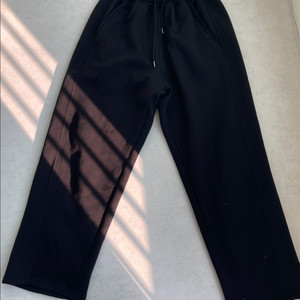 커브드 와이드 스웻 팬츠 (기모)