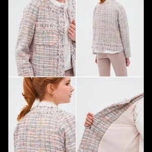 한섬 SJSJ 프레이드 트위드 자켓