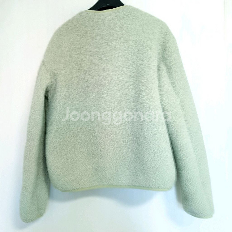 탑텐 쉘파 가디건자켓 라운드넥 뽀글이 양털 부클재킷--4