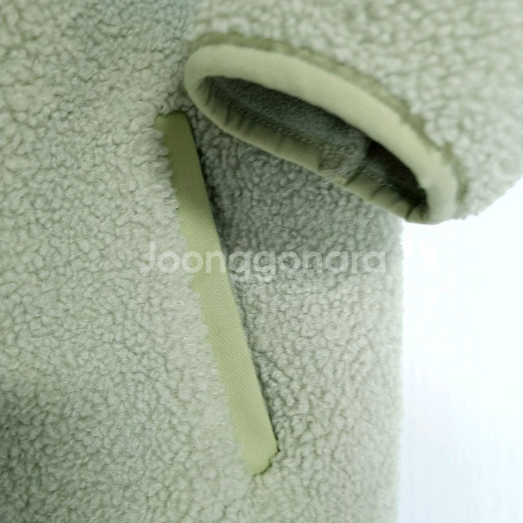 탑텐 쉘파 가디건자켓 라운드넥 뽀글이 양털 부클재킷--6