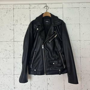 L 자라 라이더 자켓 페이크레더 이미지