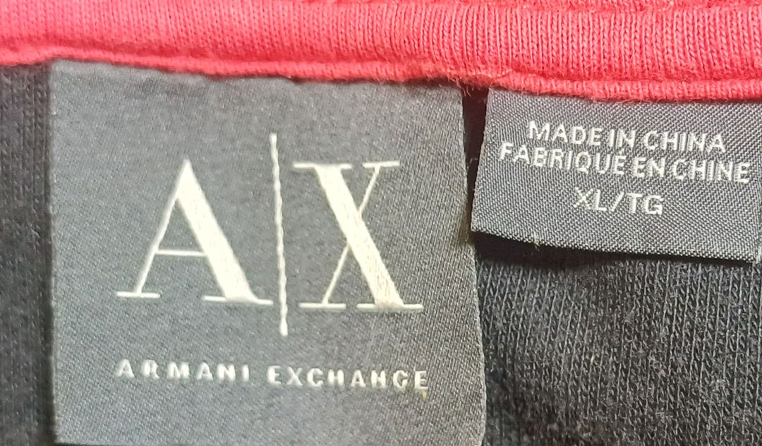 아르마니 익스체인지 (A|X) 빅로고 후드 집업 - XL 이미지