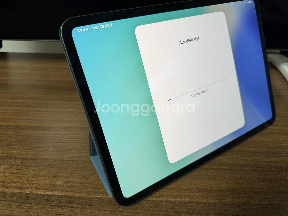아이패드 11 프로 m5 256 wifi 블랙 + 정품커버 블루--0