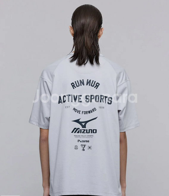 [M] 일꼬르소x미즈노 런앤무브 반팔 티셔츠--1