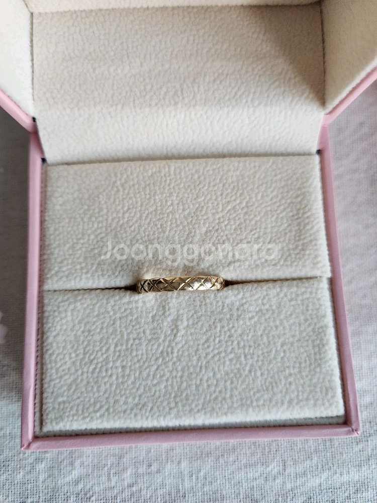 18k옐로골드반지--1