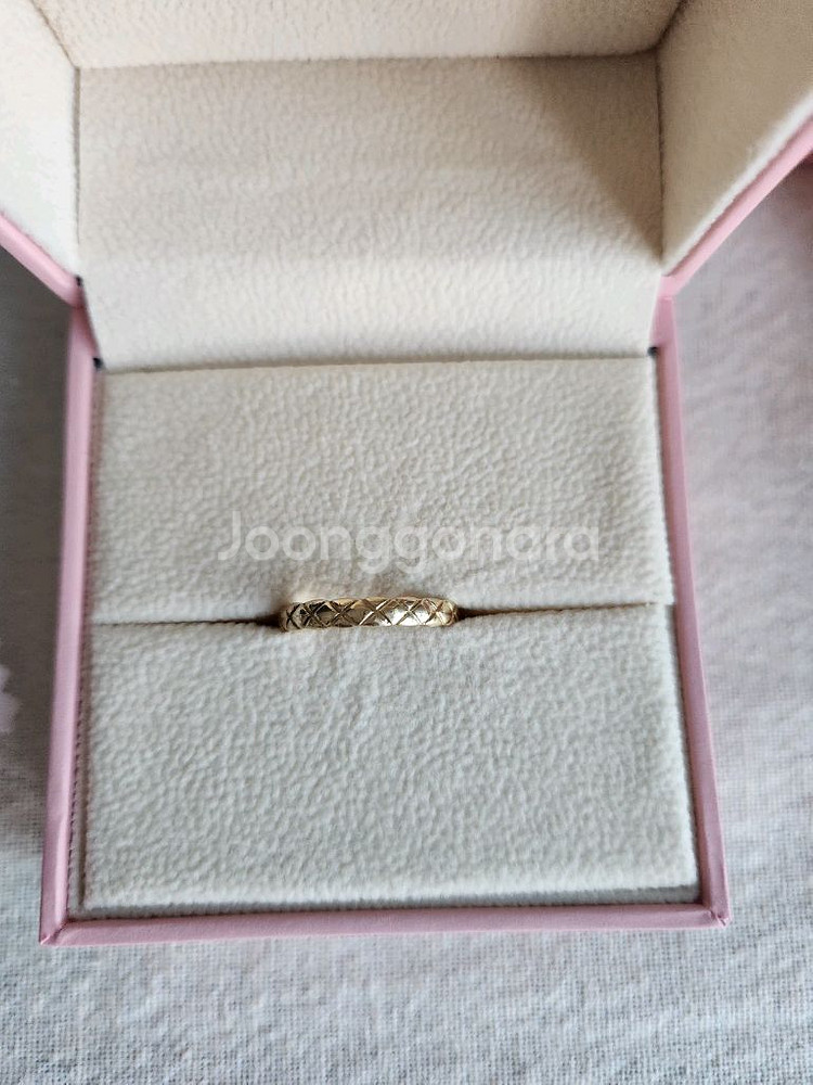 18k옐로골드반지--0