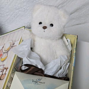 Teddy Tales 레나베어 장모 S 사이즈 화이트 이미지