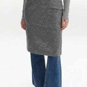 리포스(Repos) metal jacquard skirt (silver)