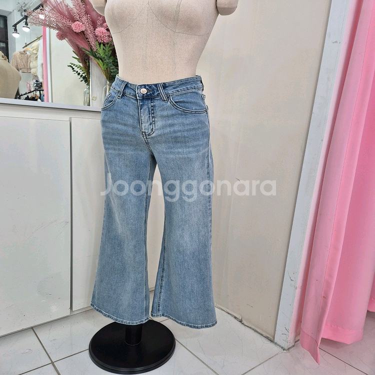 하이웨스트 중청 부츠컷 데님 ,롱기장 와이드 청바지ㅡ무배--3