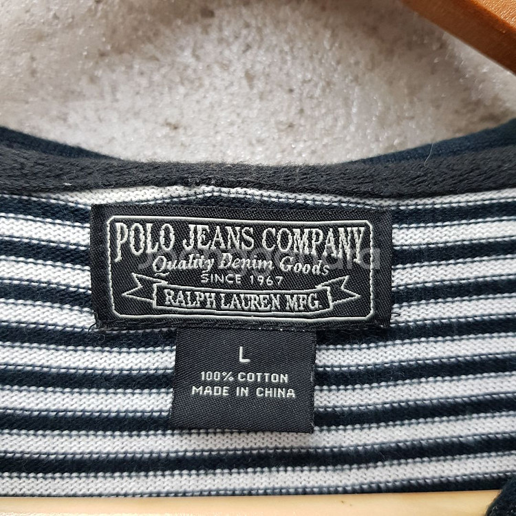 폴로 랄프로렌 스트라이프 후드 집업--2