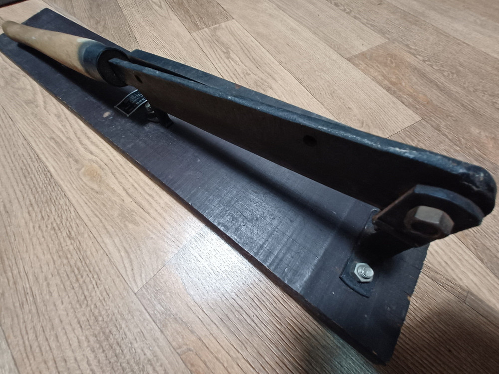 오래된 작두기 한약재료 다용도 840mm/140mm 골동품 소장용 이미지