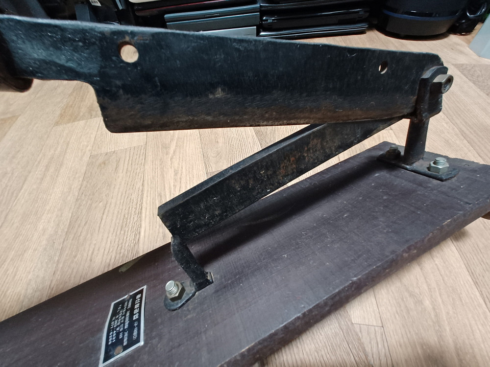 오래된 작두기 한약재료 다용도 840mm/140mm 골동품 소장용 이미지