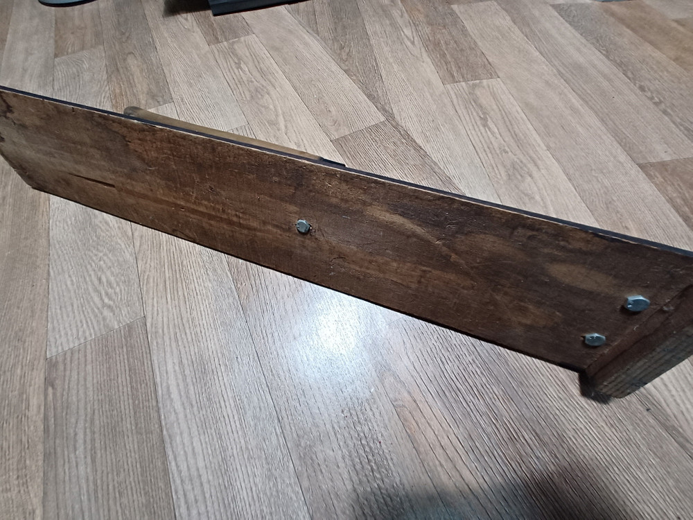 오래된 작두기 한약재료 다용도 840mm/140mm 골동품 소장용 이미지