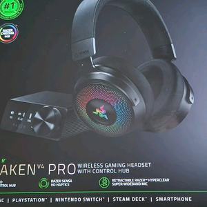 레이저코리아 크라켄 V4 프로 무선 게이밍 헤드셋
