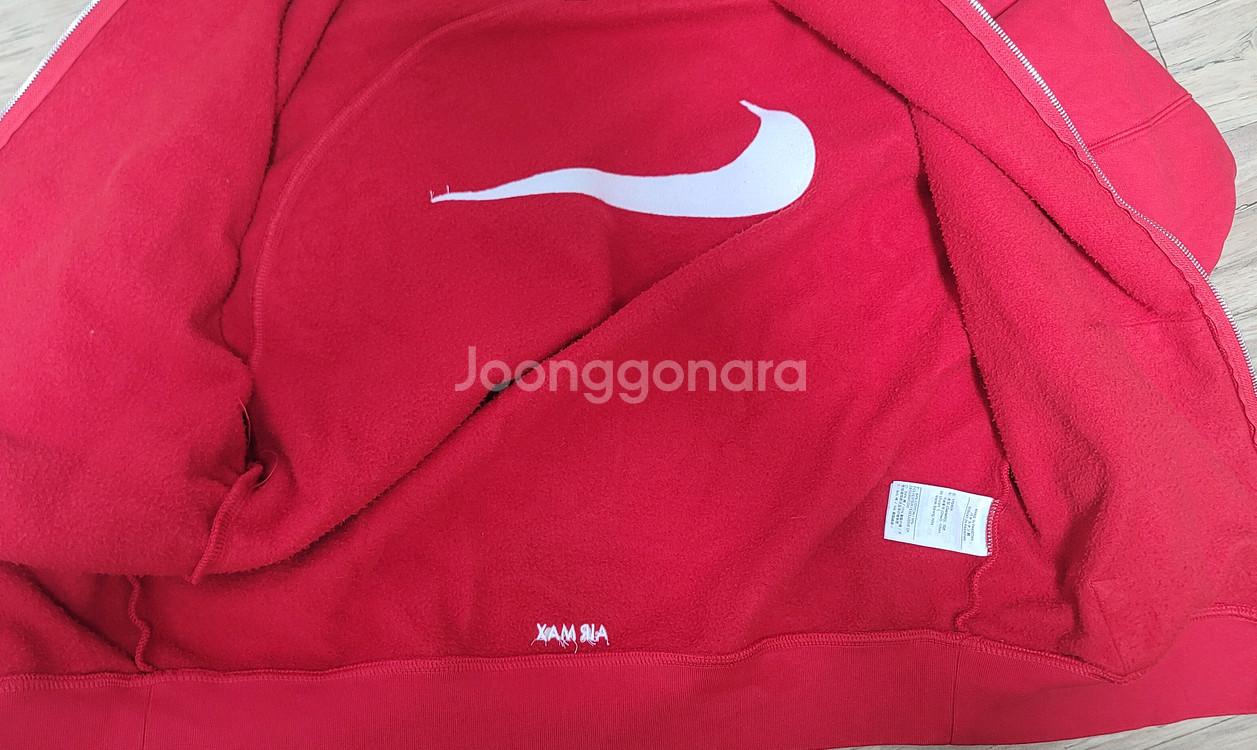 슈프림 x 나이키 집업 후드 스웨트셔츠--2