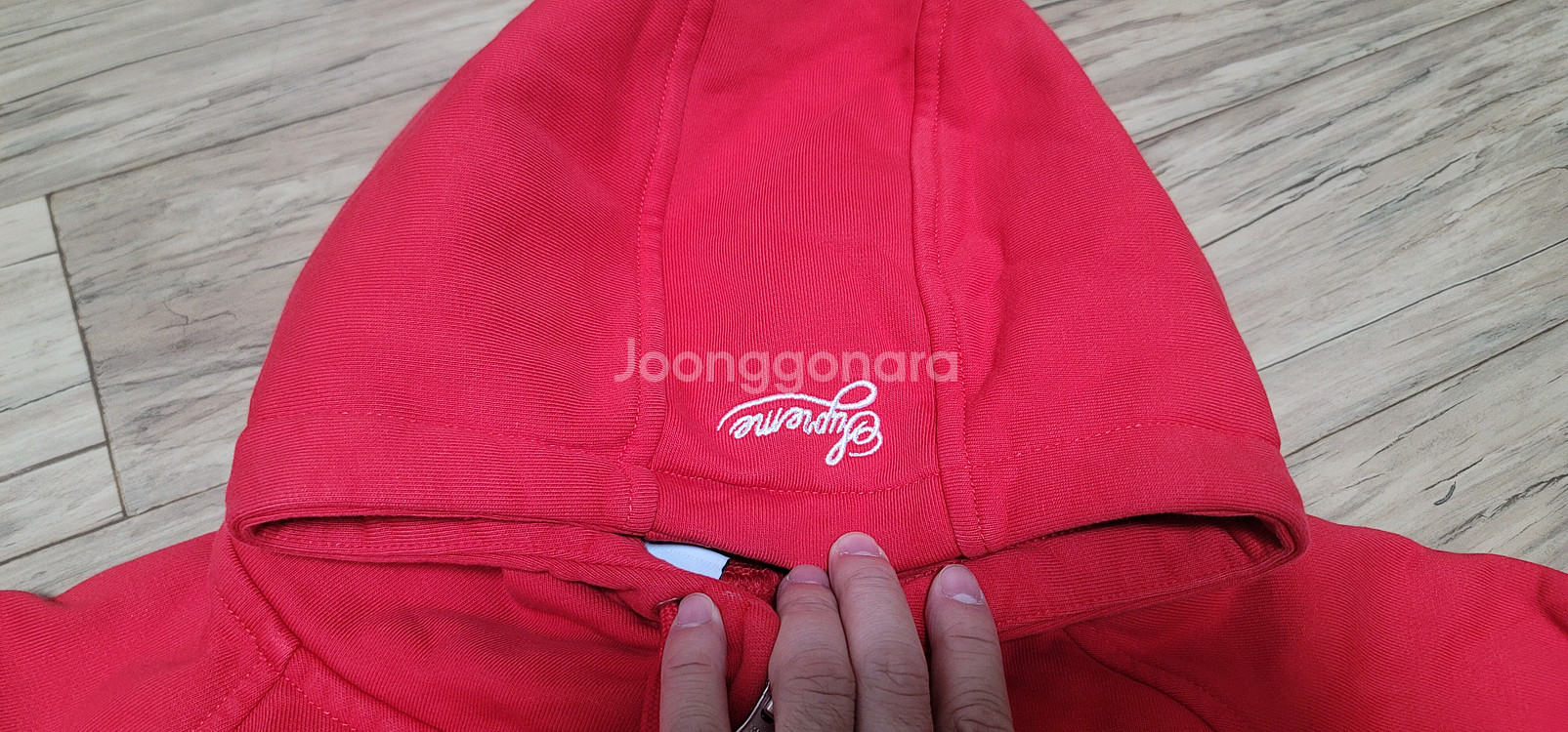 슈프림 x 나이키 집업 후드 스웨트셔츠--5