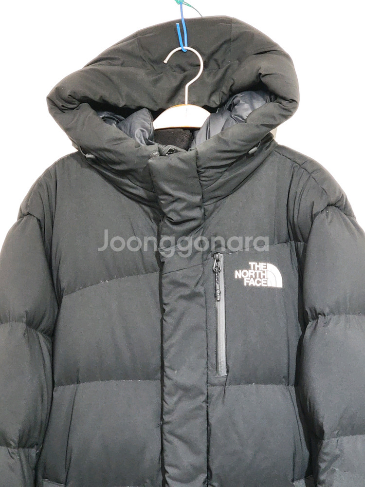 (XL) 노스페이스 롱패딩 점퍼 블랙 오리털 후드 다운코트--1