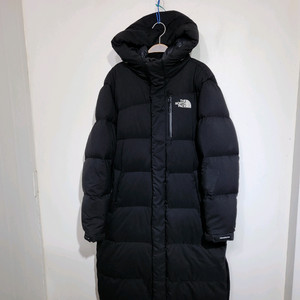 (XL) 노스페이스 롱패딩 점퍼 블랙 오리털 후드 다운코트