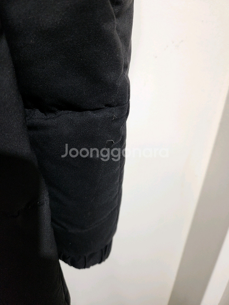 (XL) 노스페이스 롱패딩 점퍼 블랙 오리털 후드 다운코트--6