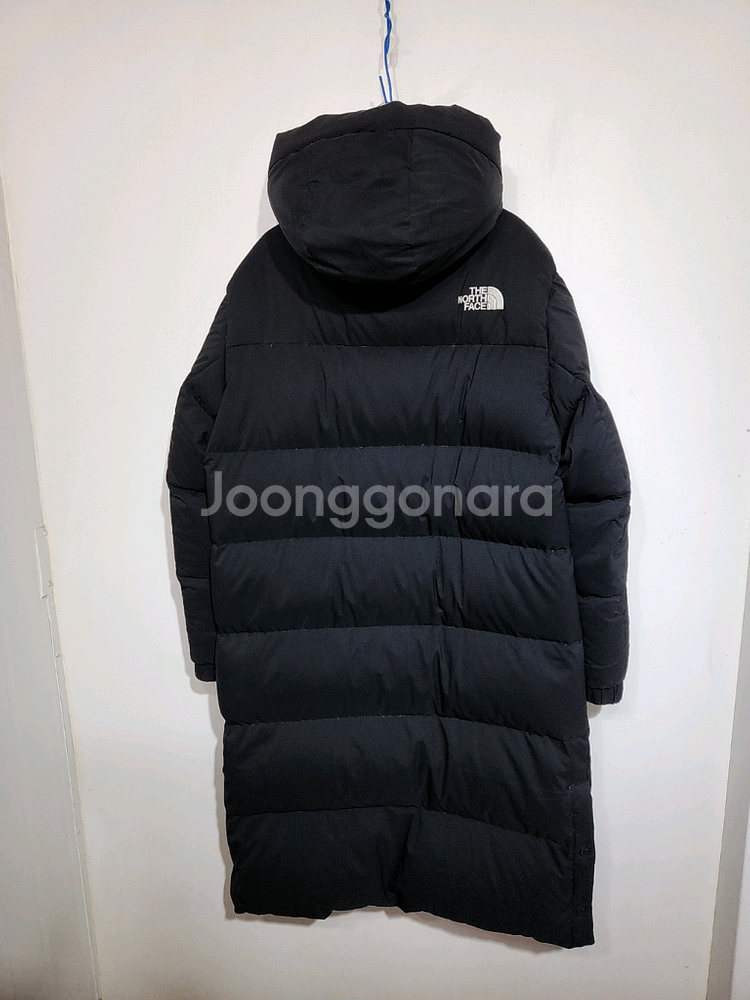 (XL) 노스페이스 롱패딩 점퍼 블랙 오리털 후드 다운코트--7