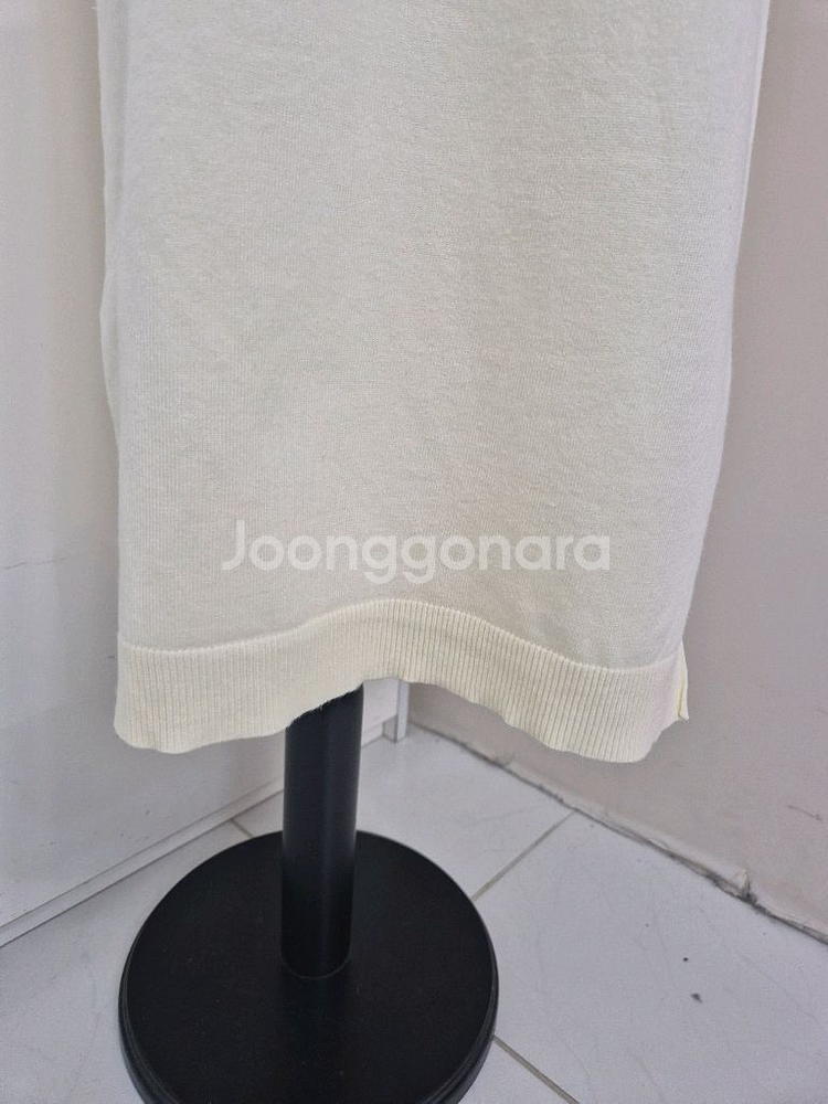 브이넥 크림 아이보리 니트 롱 원피스 (프리사이즈)--8