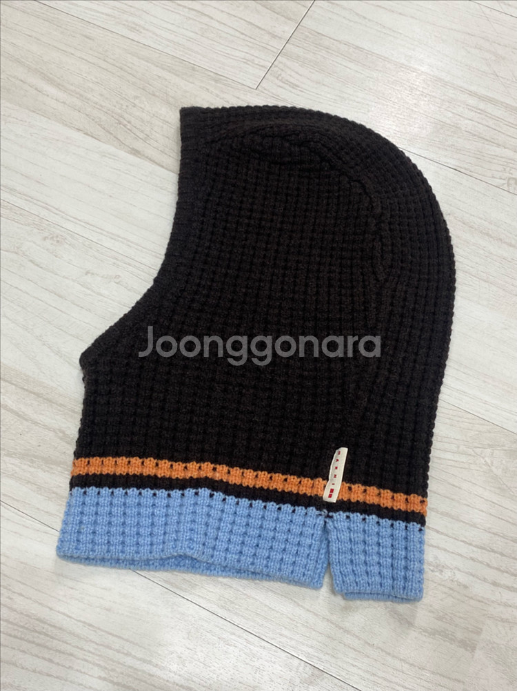 마르니 X 유니클로 니트 비라클라바 브라운--0