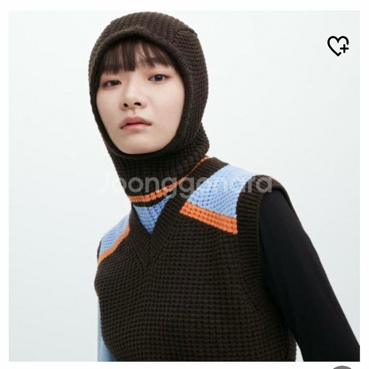 마르니 X 유니클로 니트 비라클라바 브라운--5