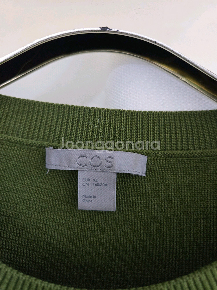 코스 니트 ㅡ 올리브 그린. 블랙--4