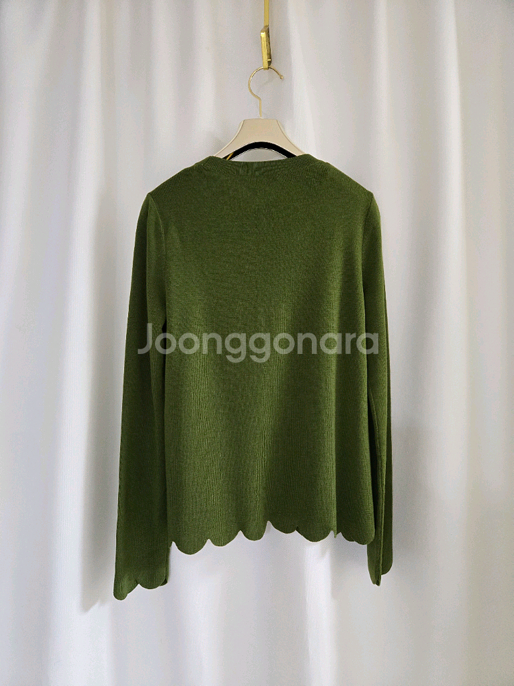 코스 니트 ㅡ 올리브 그린. 블랙--3