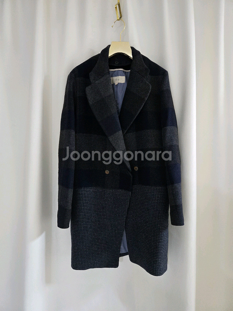 오즈세컨 체크 코트--0