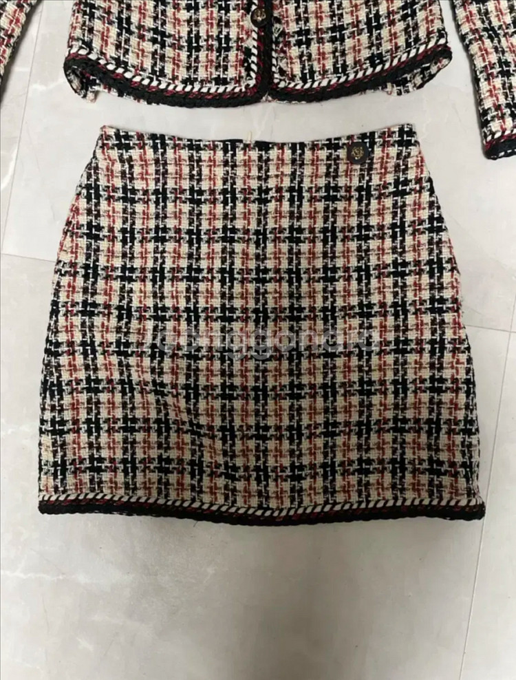 라인 트위드 셋업--2