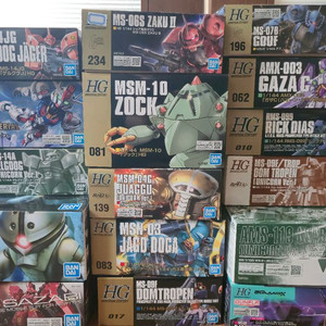 건담 정가보다 싸게 정리합니다 (미개봉 MG,RG, HG 모노아이 컬렉션)