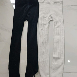 유아용 타이즈 검정, 흰색 7~8세용