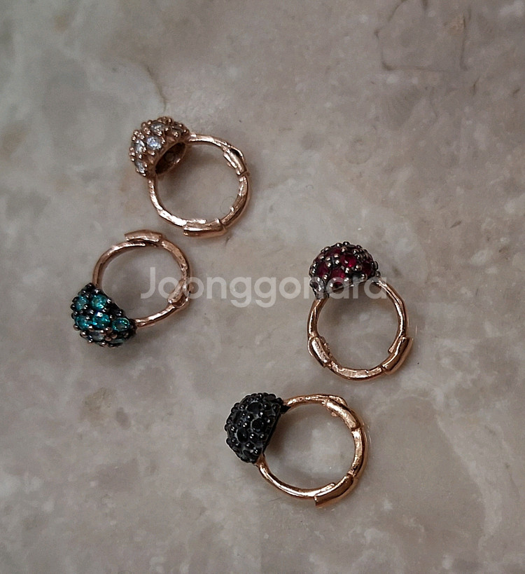 14k 로즈골드 귀찌 이어링 피어싱--0