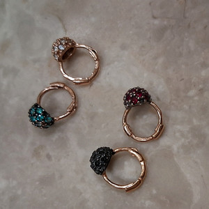 14k 로즈골드 귀찌 이어링 피어싱