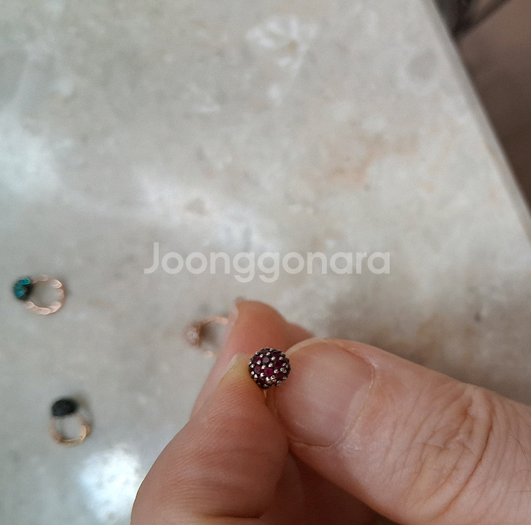 14k 로즈골드 귀찌 이어링 피어싱--1