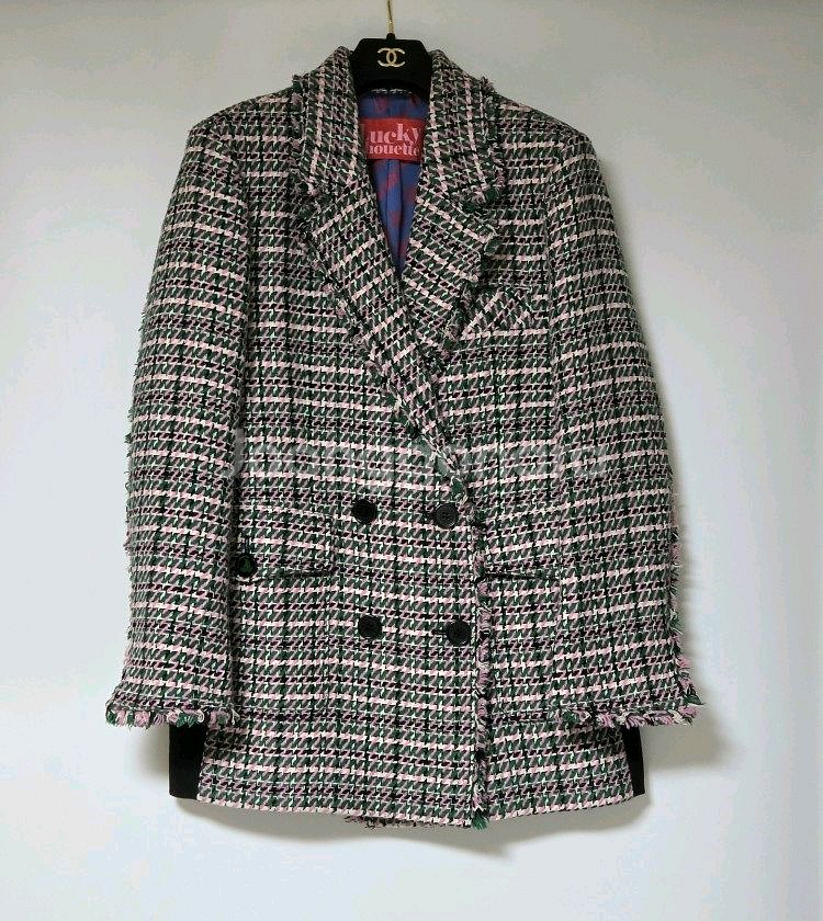럭키슈에뜨 18 트위드 자켓 (36) 무료 배송--0